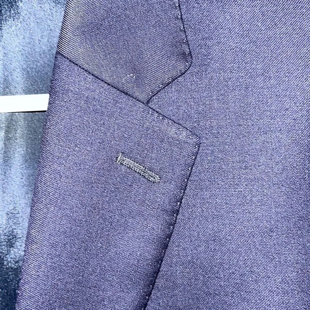 Ralph Lauren 2 button Navy Slim-Fit Wool Fully Lined Blazer Sportcoat Sport Coat